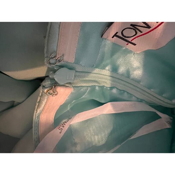 Tony Bowls Formal Gown Evening Dress Mint Teal Strapless Sweetheart Jewel 2 - Picture 11 of 11